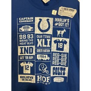 Indianapolis‎ Colts Nation 35th Season Promo Believe Blue Shirt Reggie 2018 (XL)